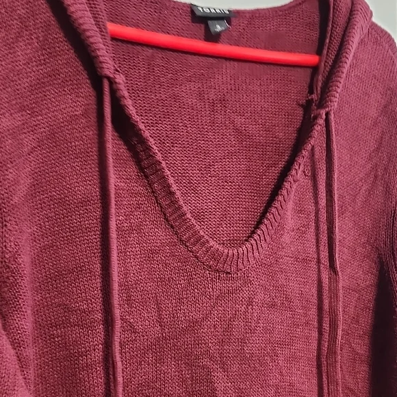 Torrid Burgundy Long Sleeve Hoodie Dress - Picture 5 of 9